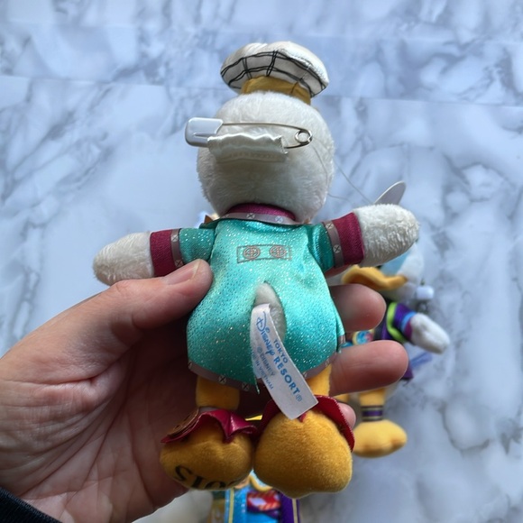 JAPAN Tokyo Disney Land / Disney Sea Donald duck plush keychain LOT - Picture 3 of 10